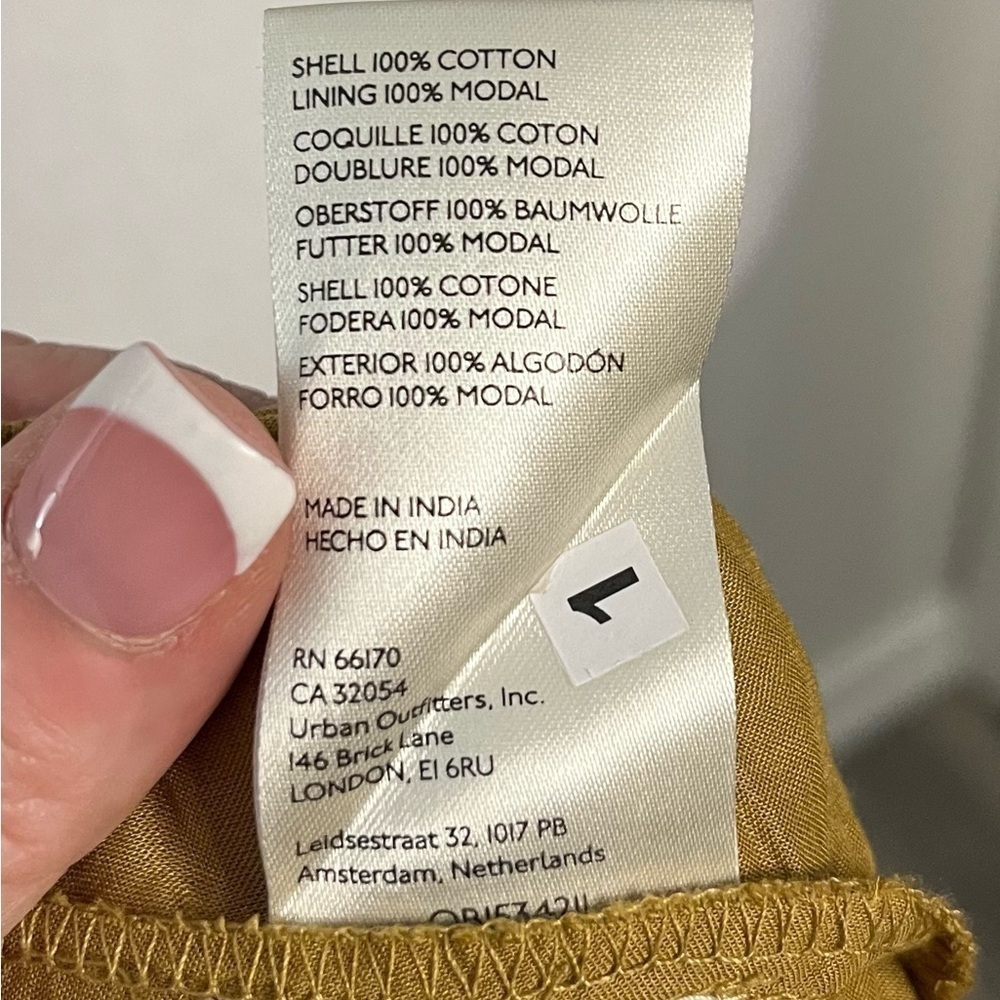 Maeve by Anthropologie Strapless Dress mustard yellow - Size Small - Picture 9 of 11